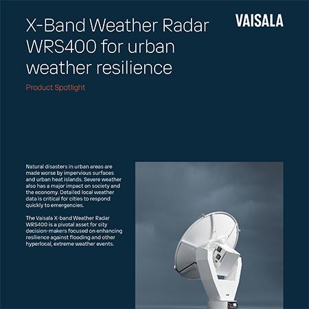 Brochure: X-Band Weather Radar  WRS400 for urban  weather resilience