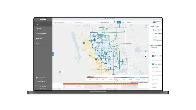 WxHorizon user interface on laptop screen