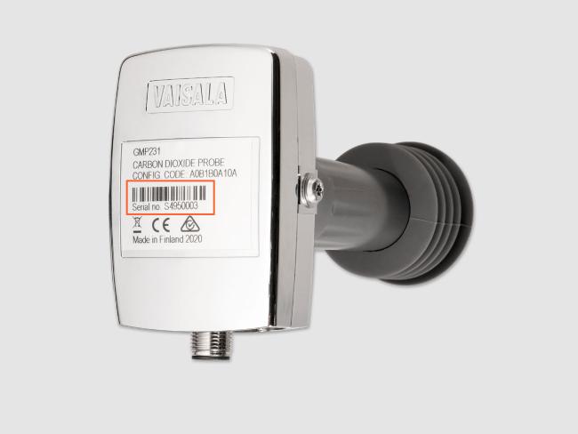 GMP231 with serial number highlighted