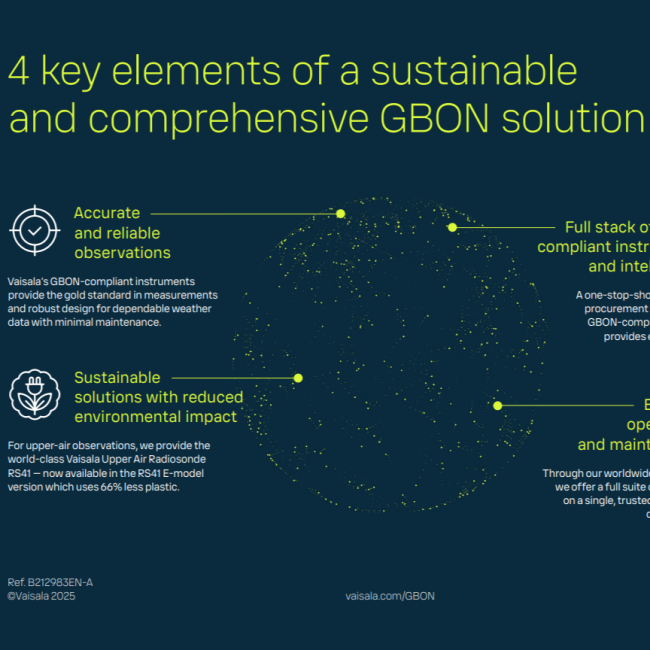 4 key elements of GBON solutions infographic 