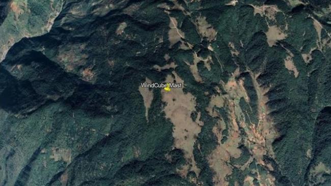 WindCube on terrain map