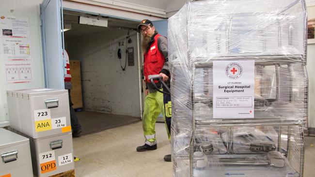 Red Cross Medical Device Warehouse temperature monitoring system