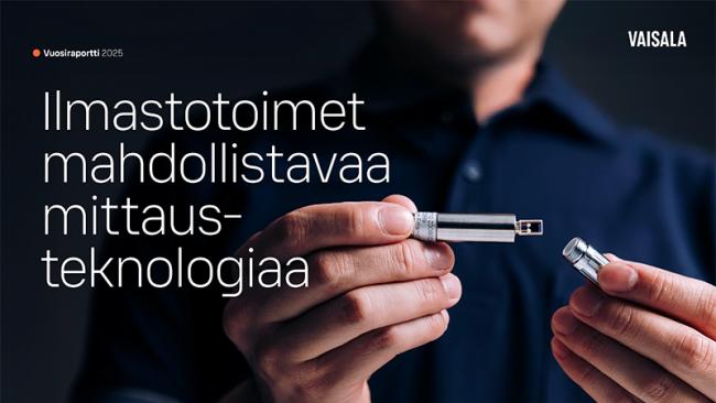 Vaisala vuosiraportti 2025 kansikuva
