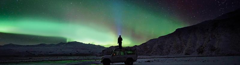 Aurora Borealis - Northern lights in the sky