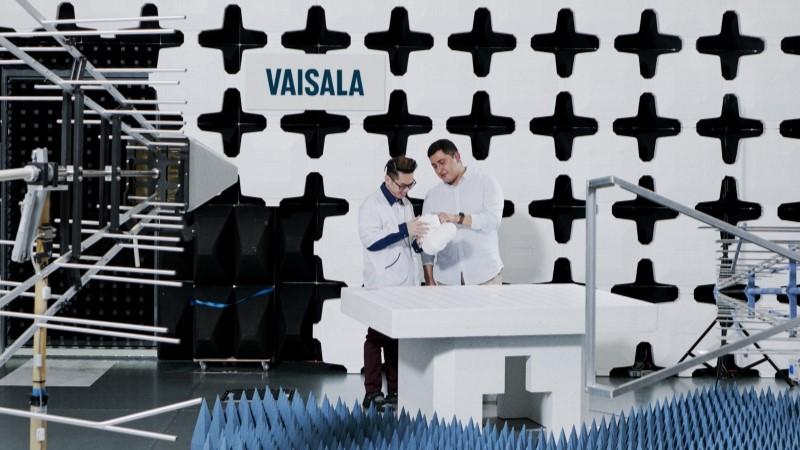 Colleagues testing products in EMC lab