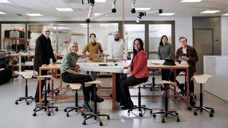 Team portrait in Vaisala Maker Lab
