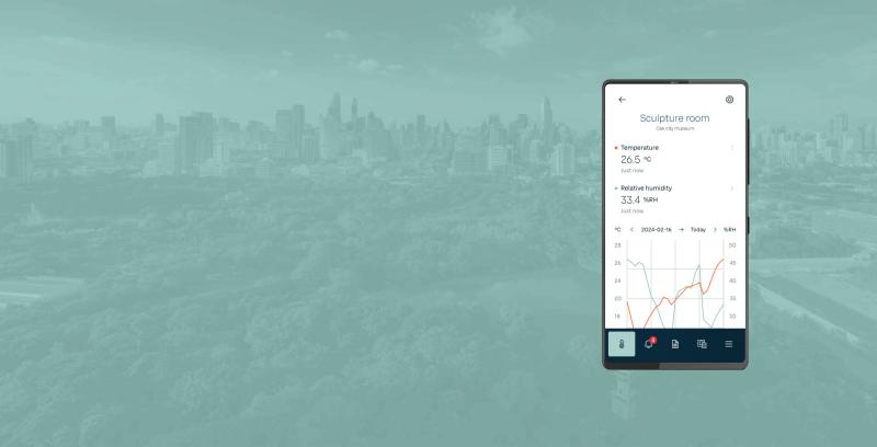 Green cityscape background