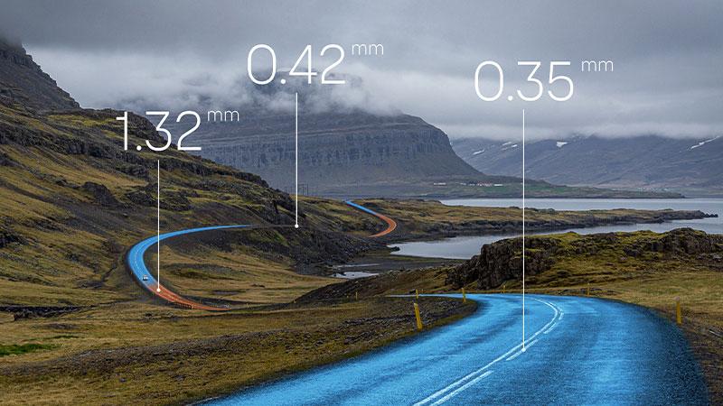Road surface condition metrics