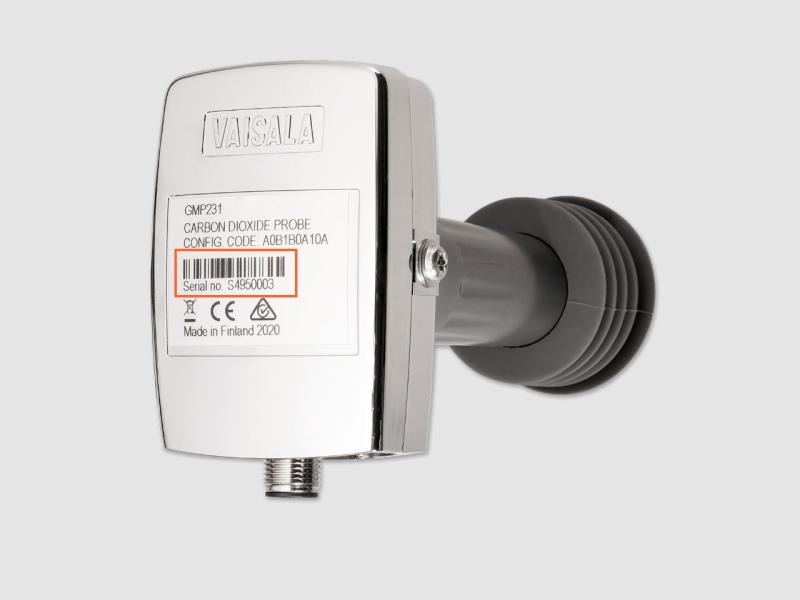 GMP231 with serial number highlighted