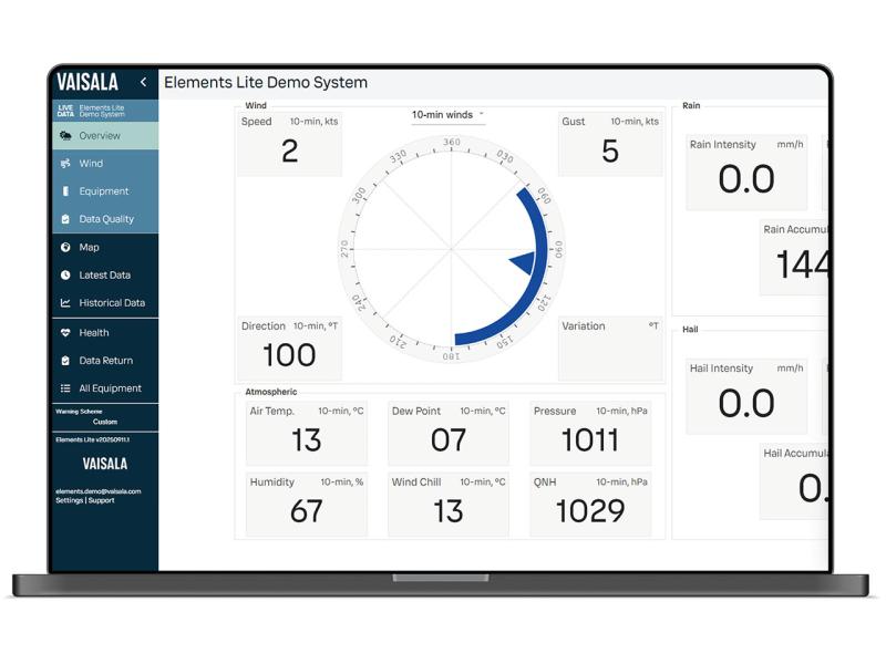 Elements Lite on laptop screen
