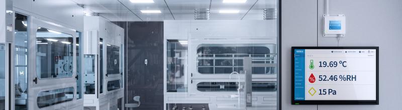 viewLinc in cleanroom setting