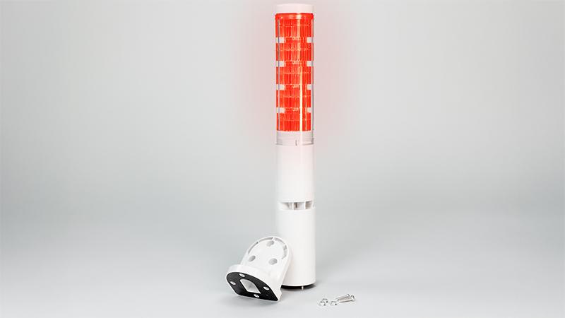 CMS signal tower in red