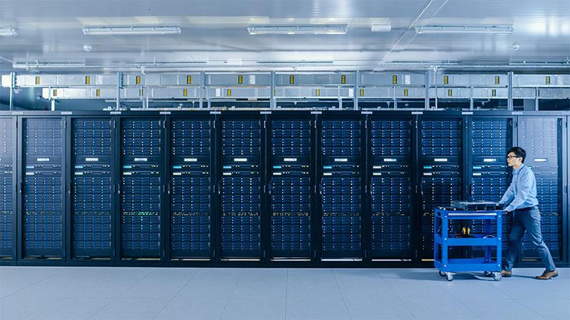 Data center worker