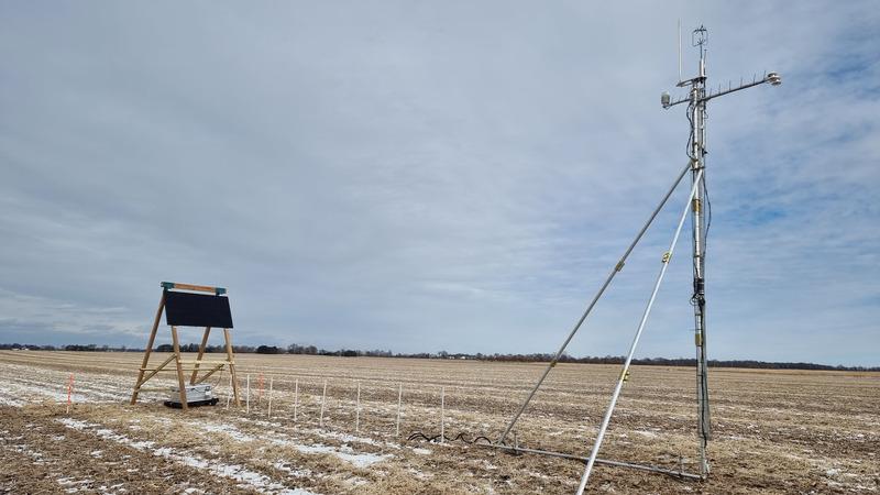 QTS100AAS pictured in field with cloudy skies.