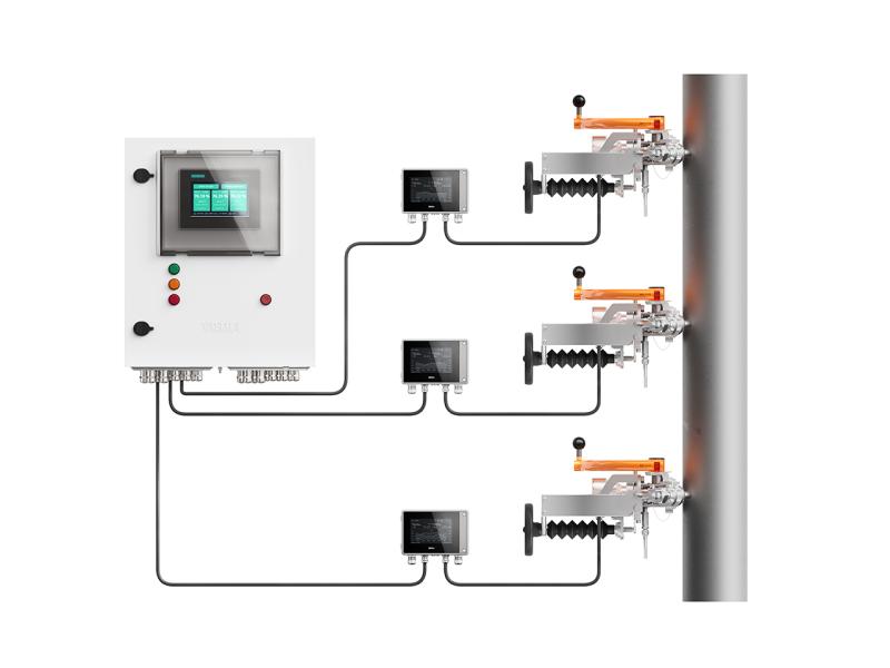 Vaisala DD53 product image with application illustration.