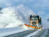 Snowplow on the road