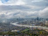 Cloudy London skyline