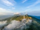Windmills at a mountain top