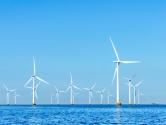 Offshore windfarm on the coast of Copenhagen, Denmark