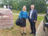Minister of Environment, Energy and Housing Kimmo Tiilikainen and Vaisala's Hannamari Jaakkola visiting the Air Quality Testbed project in Nanjing.