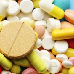 Pills in pharmaceutical manufacturing