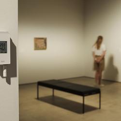 Jade logger with probe HMP115 installed in a art museum