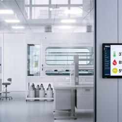 viewLinc monitoring a cleanroom