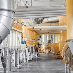 Wheat flour drying process
