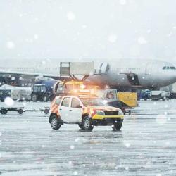 Airport in winter