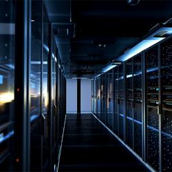 Data center dark corridor