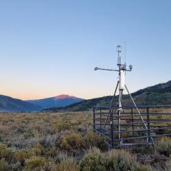 Image of the Quanterra ecosystem monitoring station in the field