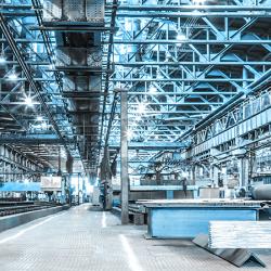 Machine shop of metallurgical works