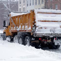 Winter Road Maintenance Single Snow Plow
