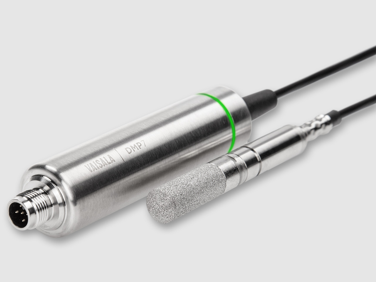 Vaisala DRYCAP® Dew Point and Temperature Probe DMP7 is made for tight spaces and low-humidity applications.