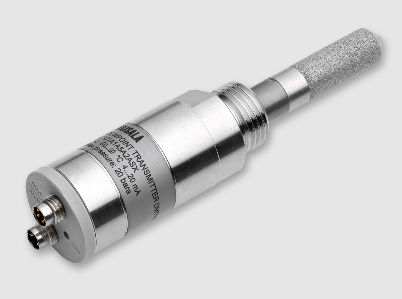 The Vaisala DRYCAP® Dewpoint Transmitter DMT143 is a miniature dew point measurement instrument